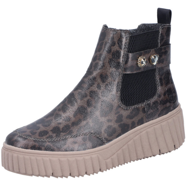Rieker Schuhe Rieker Chelsea Grau Stiefeletten Rieker X9352-14 Grau